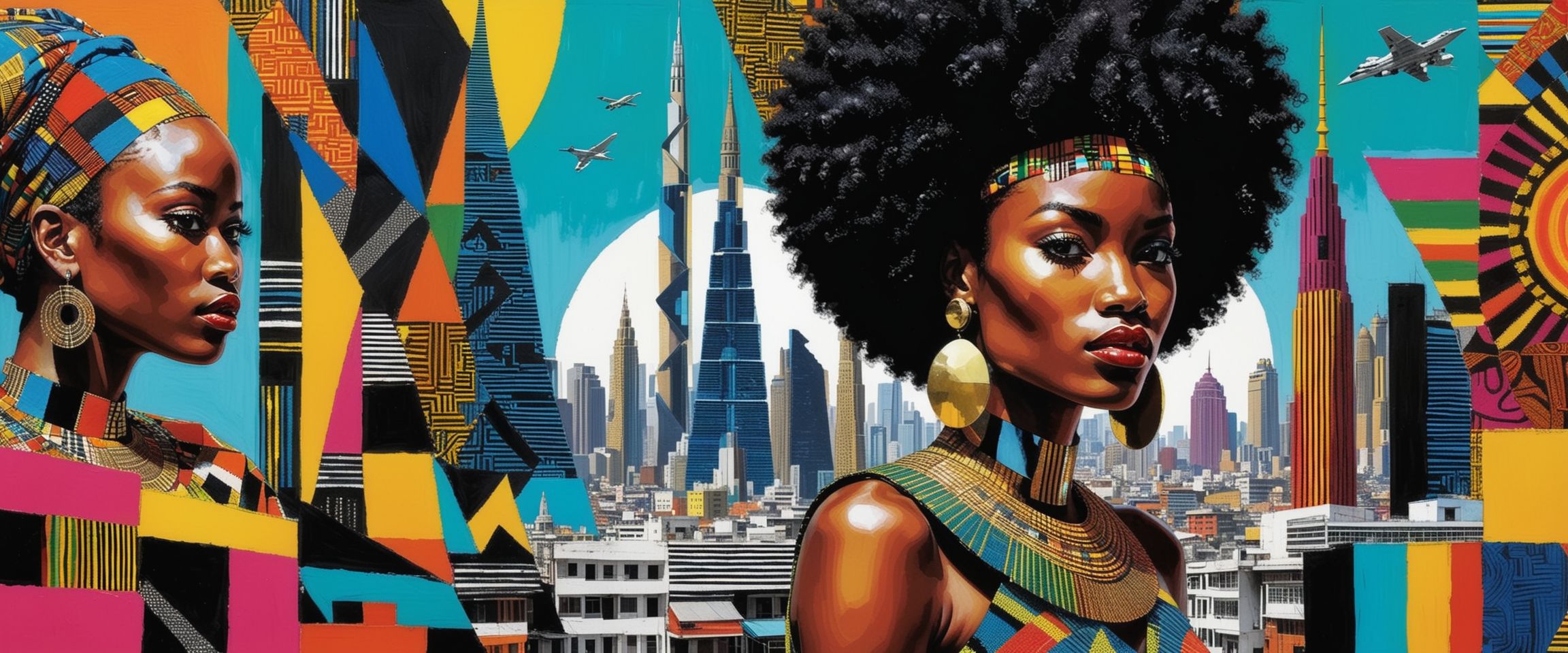 Afrofuturist Collage City