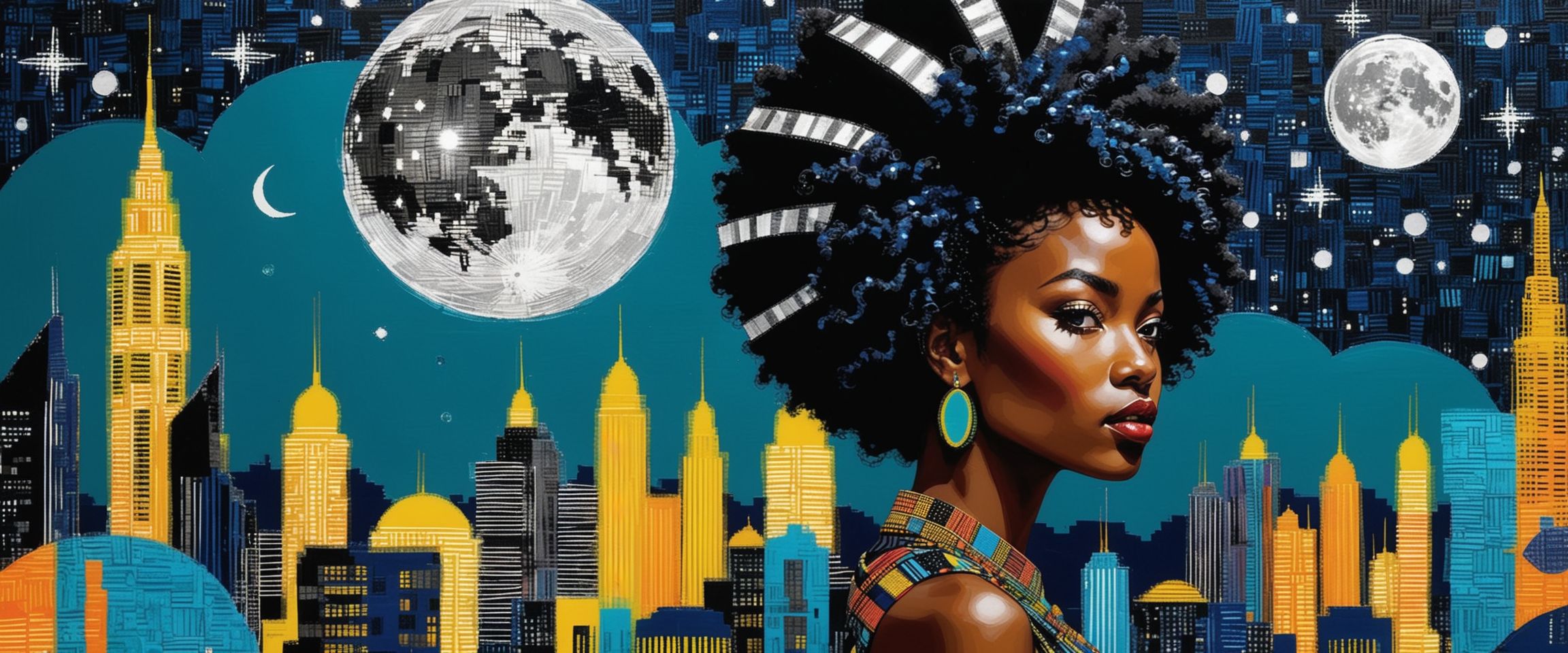 Afrofuturist Collage City