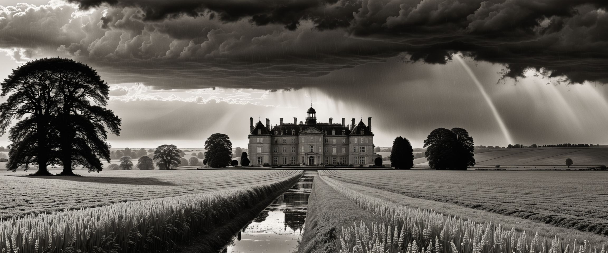 Monochrome Country Mansion