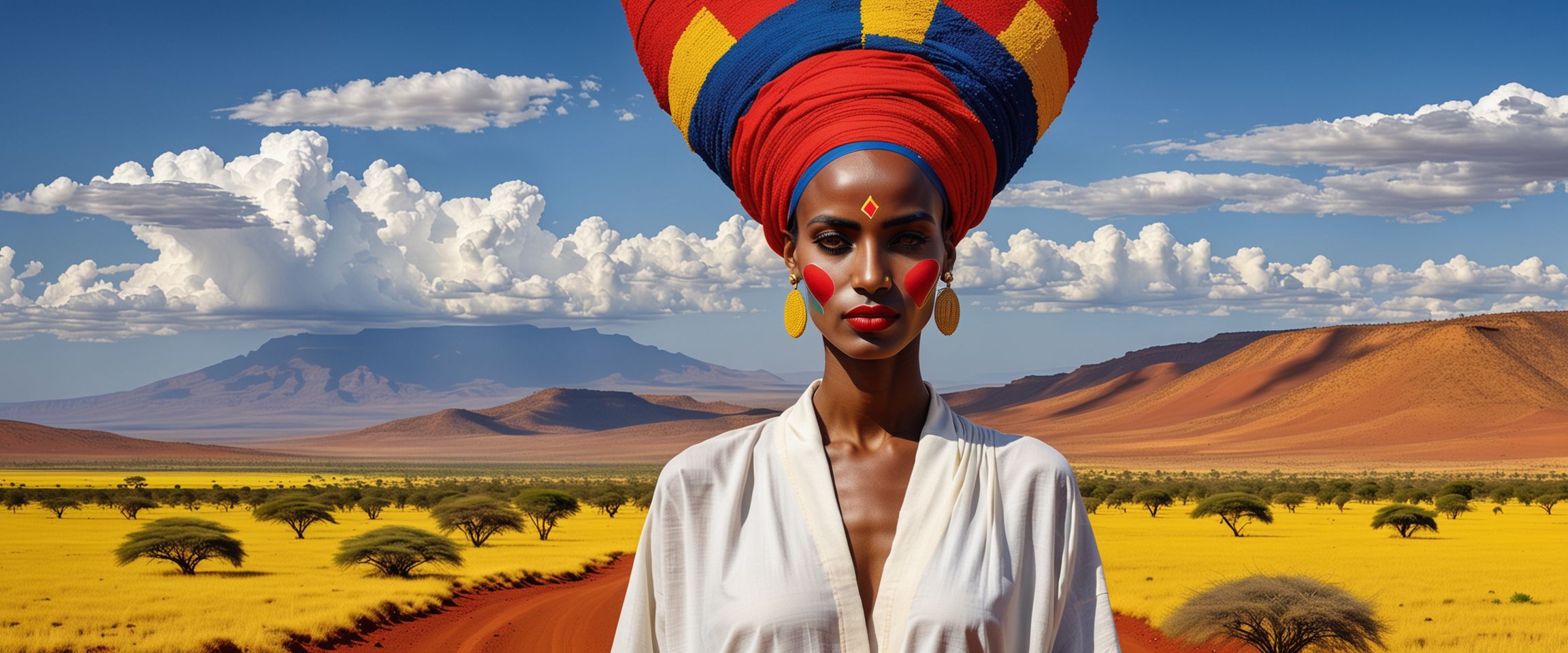 Ethiopian Surreal Portrait Landscape