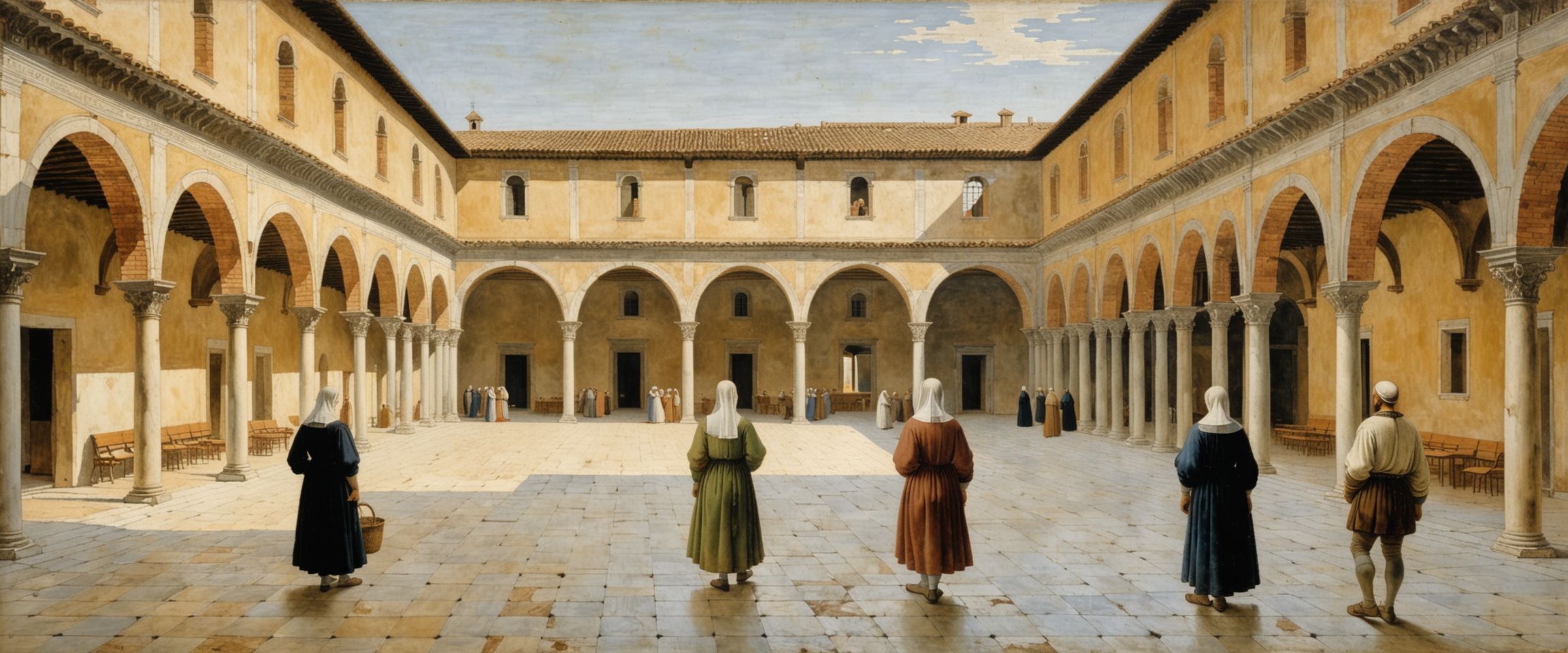 Piero della Francesca Courtyard