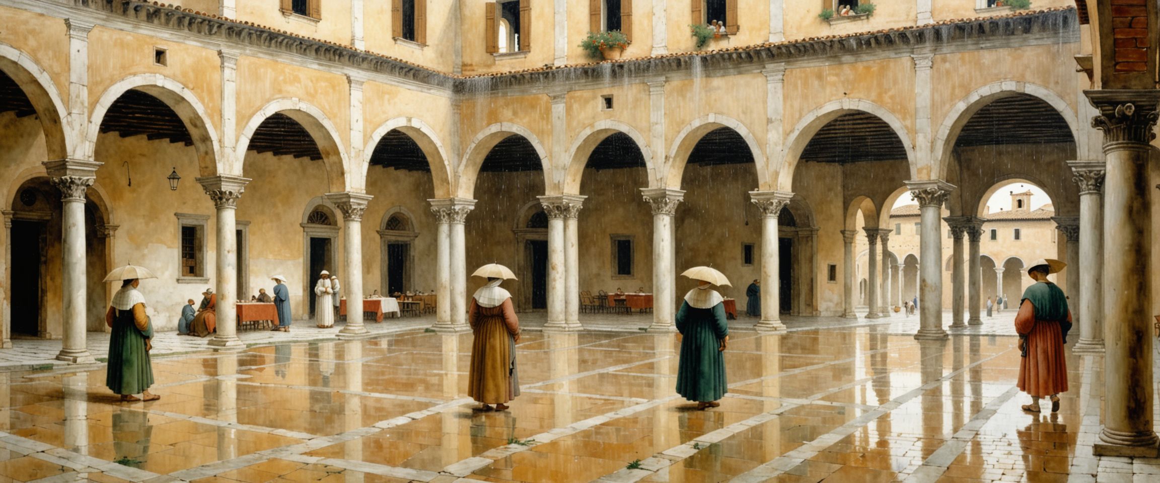 Piero della Francesca Courtyard