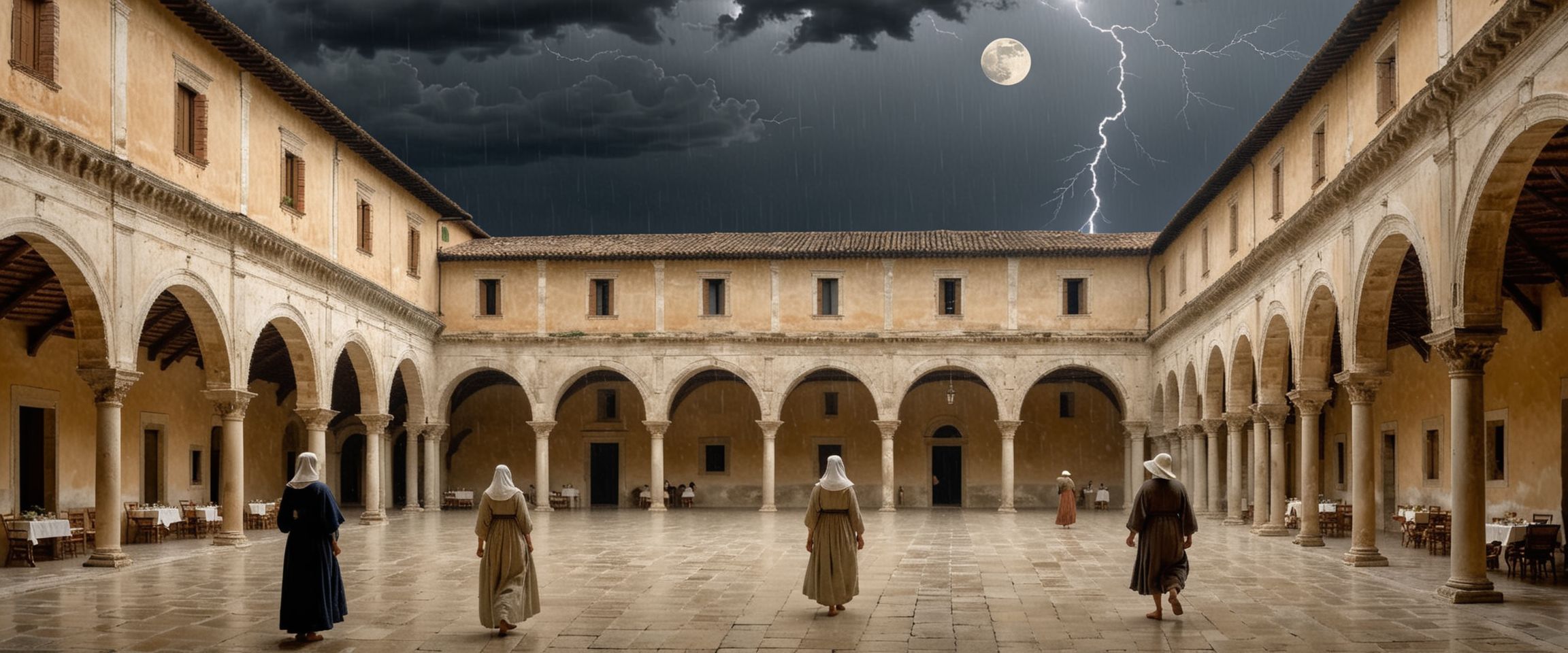 Piero della Francesca Courtyard