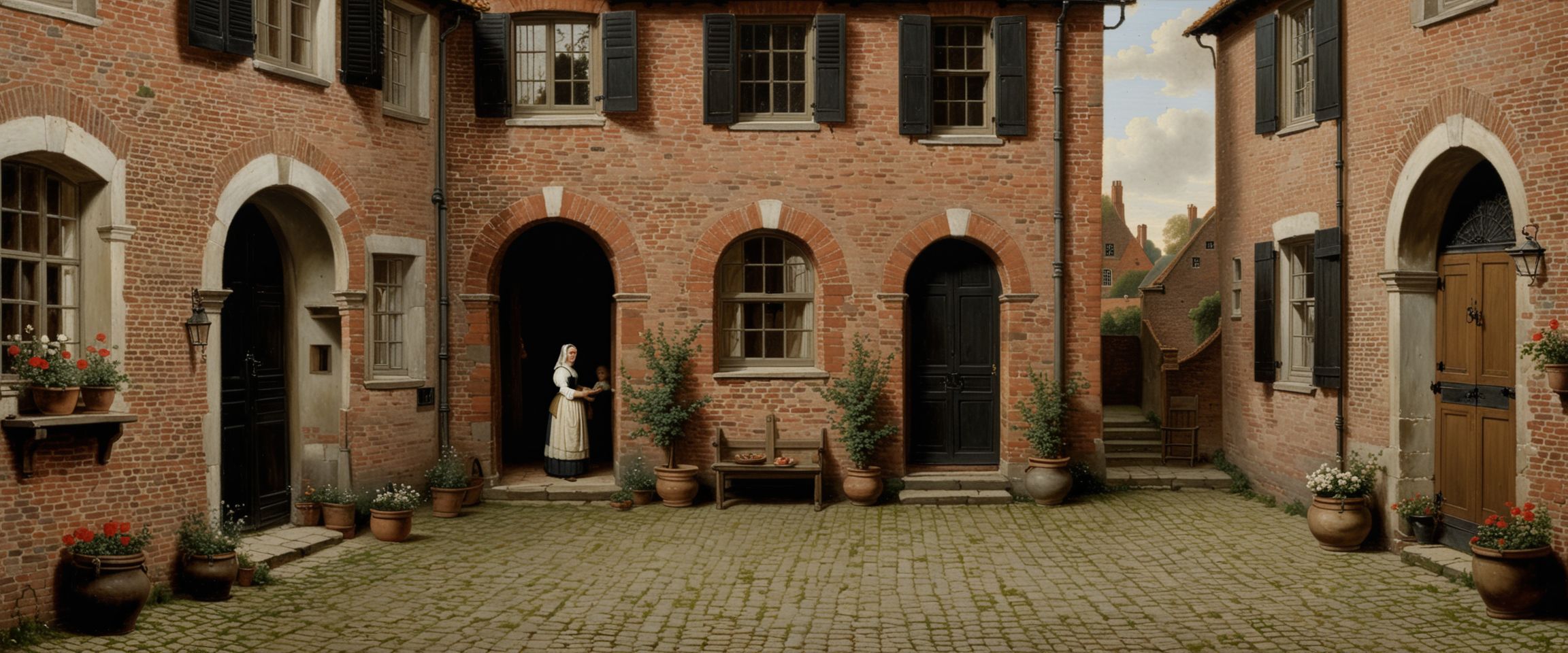 Pieter de Hooch Domestic Courtyard