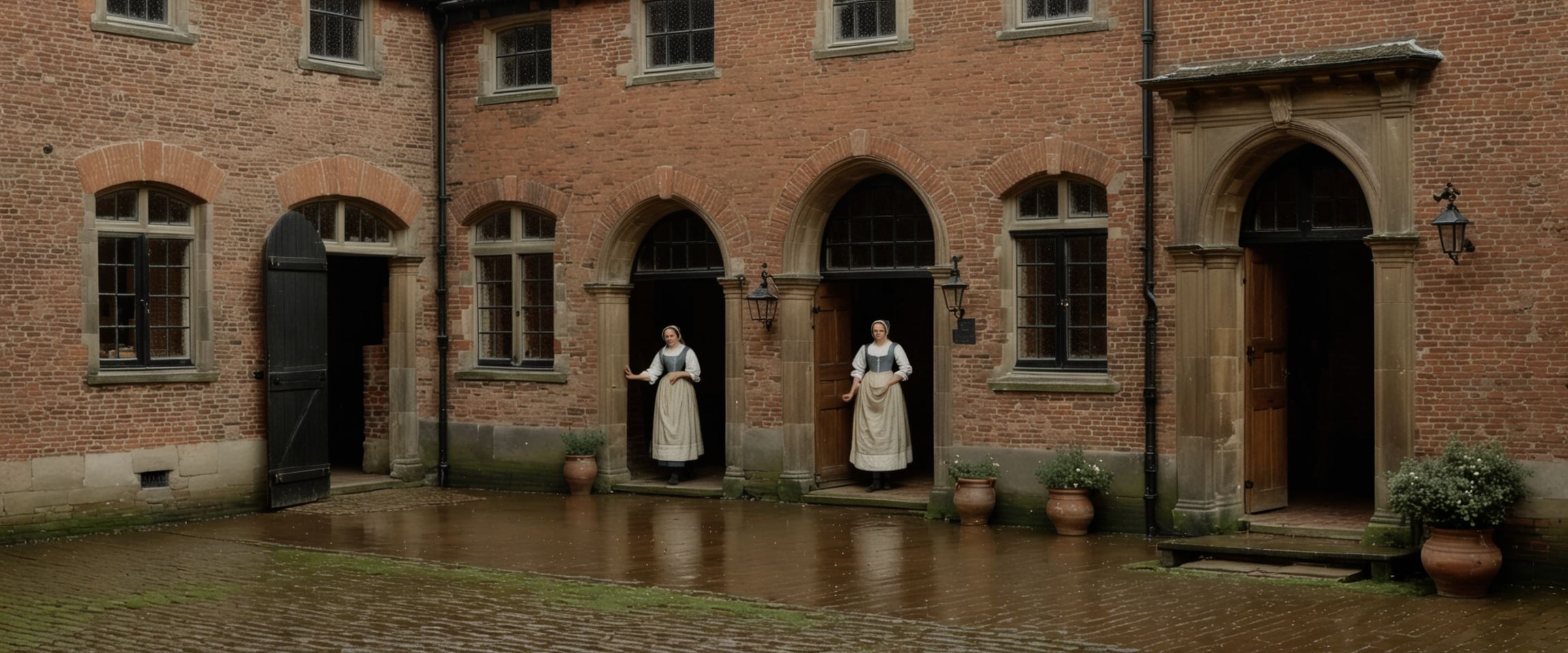 Pieter de Hooch Domestic Courtyard