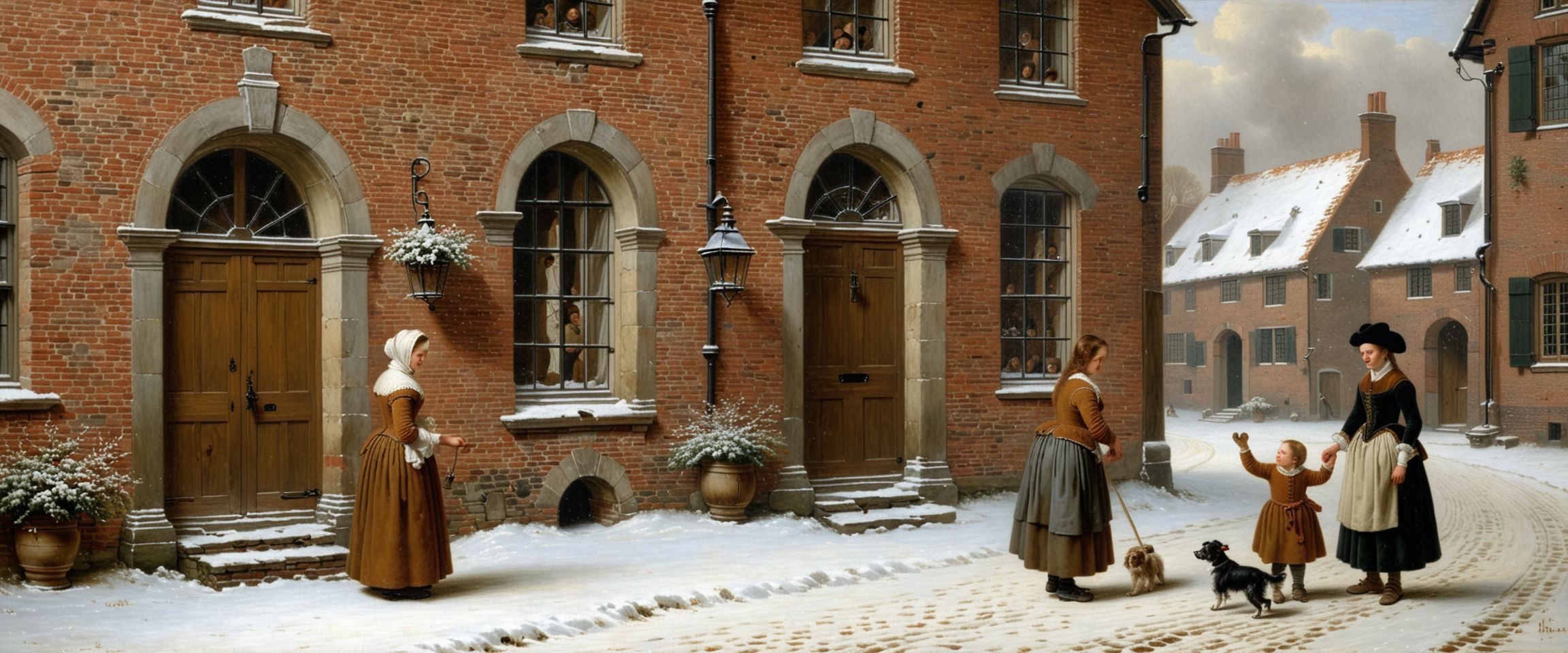 Pieter de Hooch Domestic Courtyard