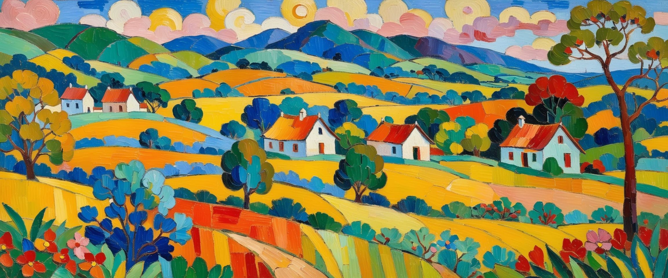 Post-Impressionist Landscape