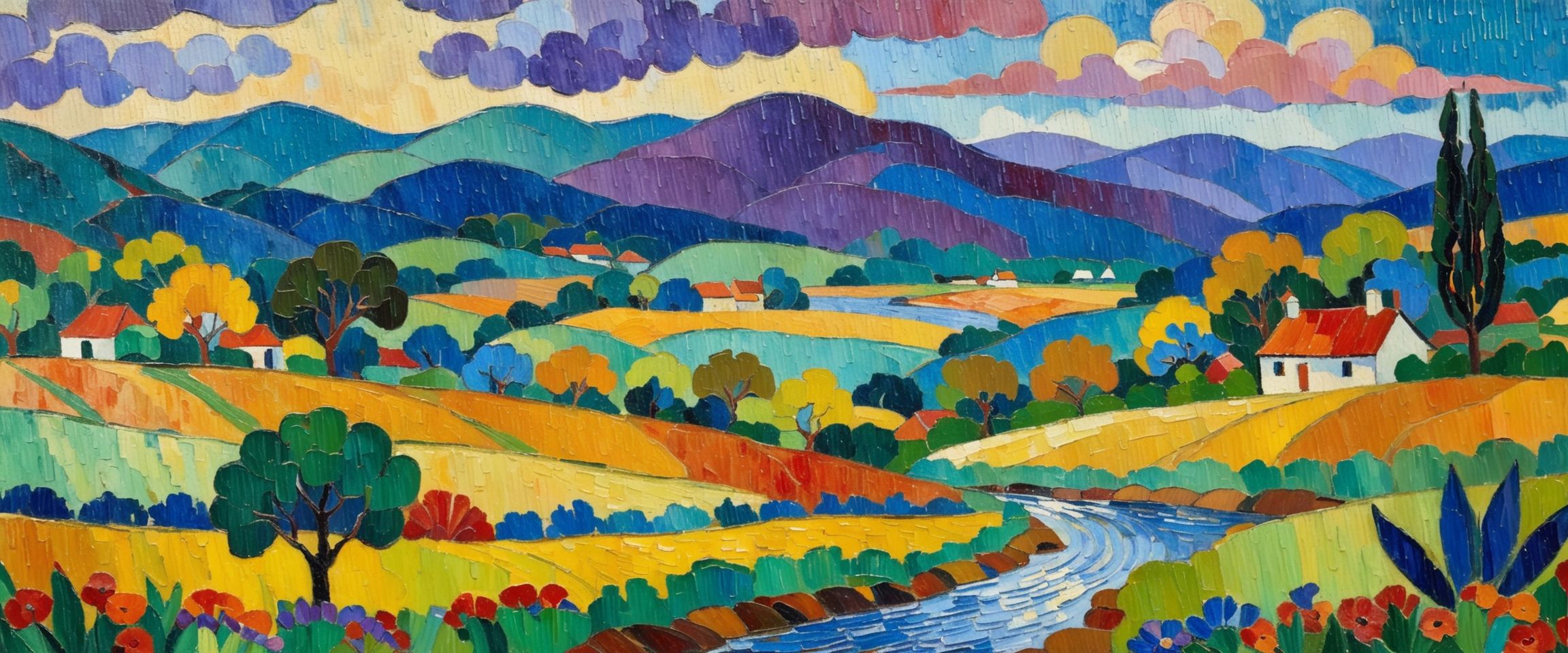 Post-Impressionist Landscape