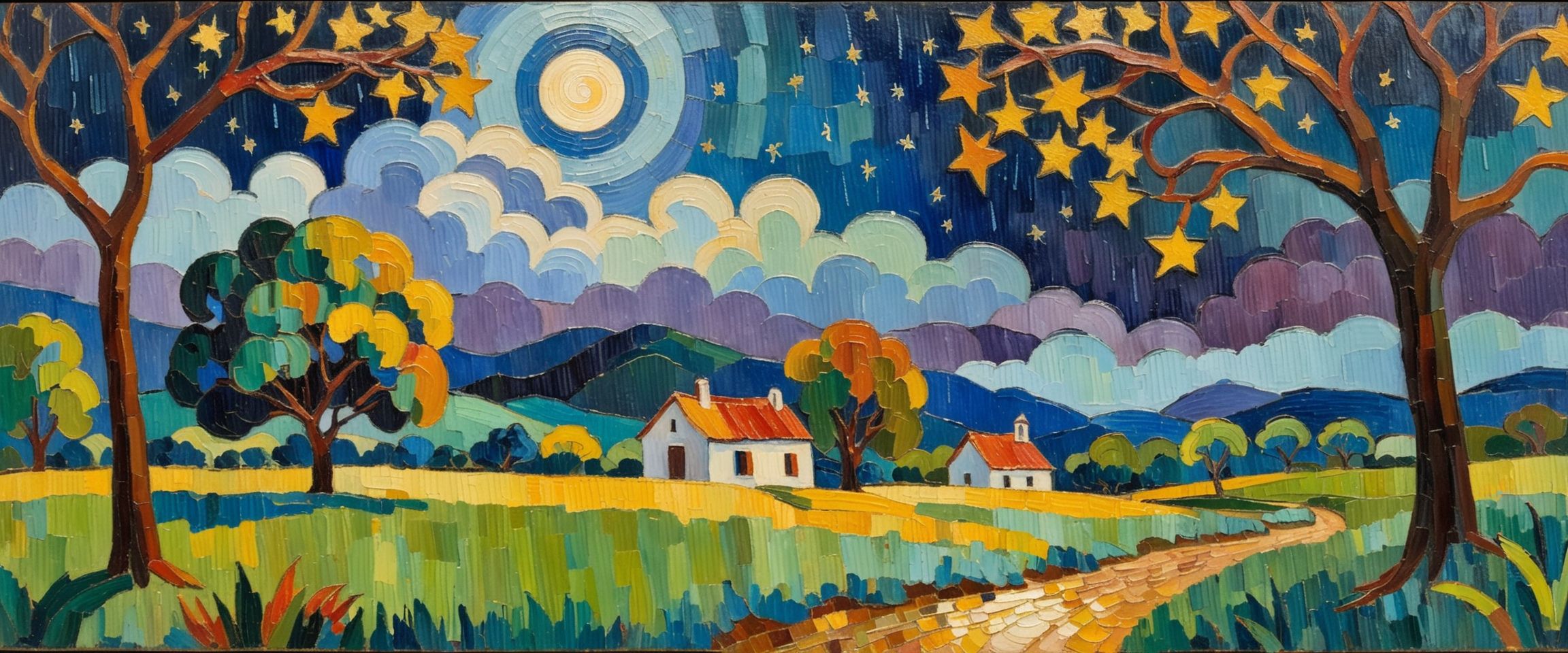 Post-Impressionist Landscape