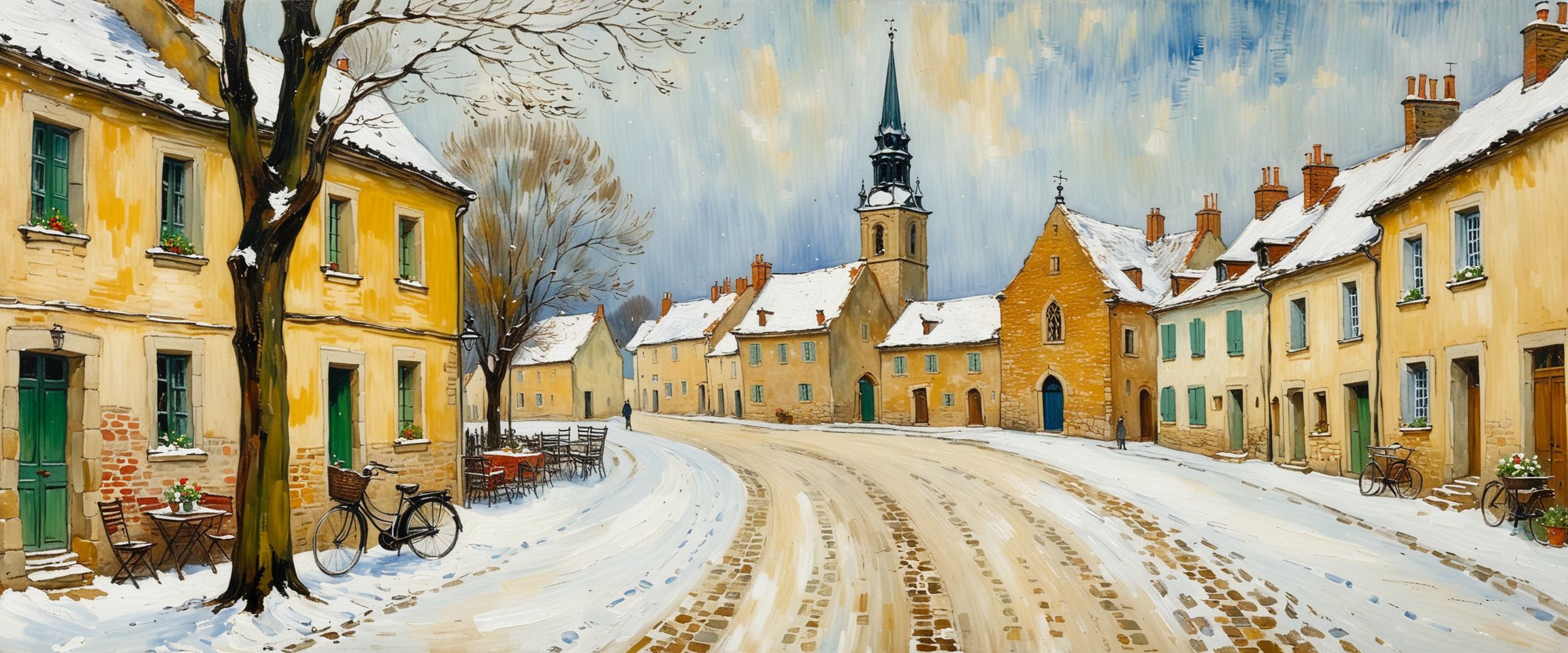 Small Town Life by Van Gogh