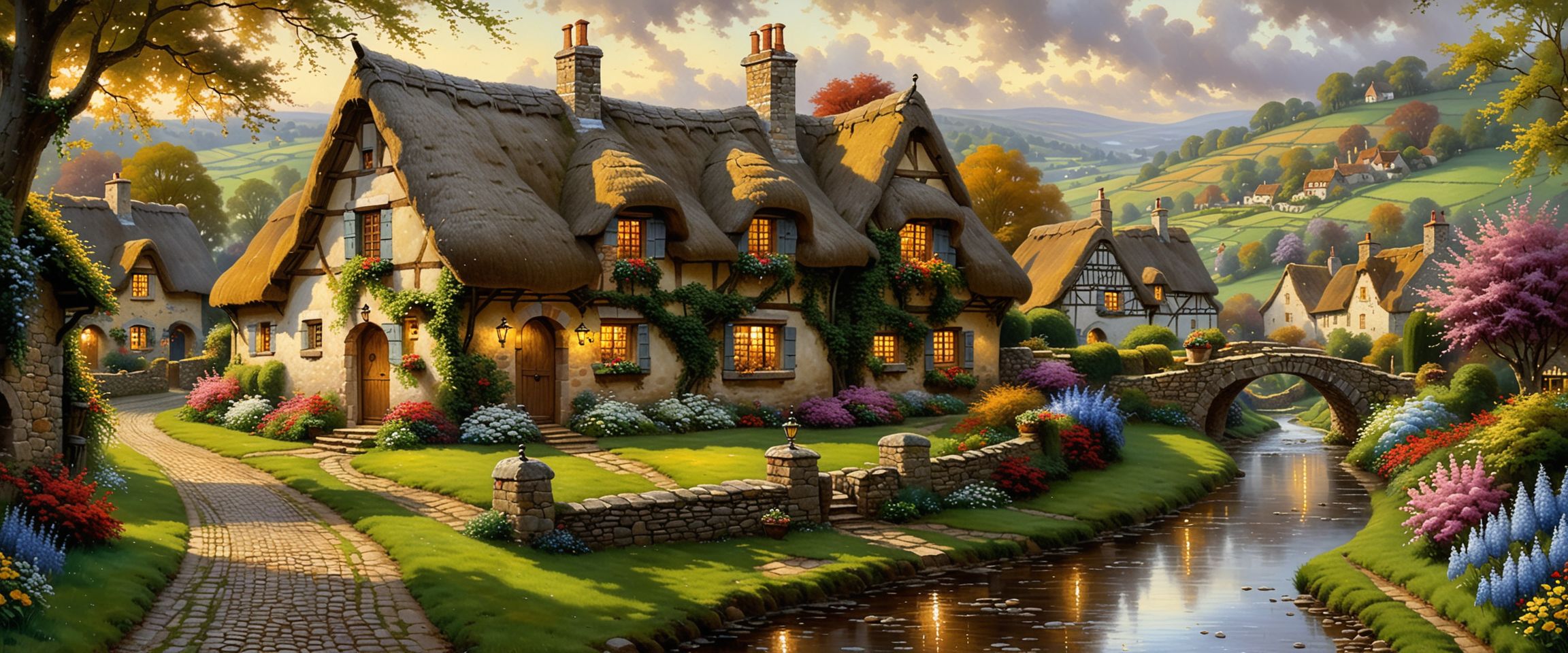 Thatch-Roof Village