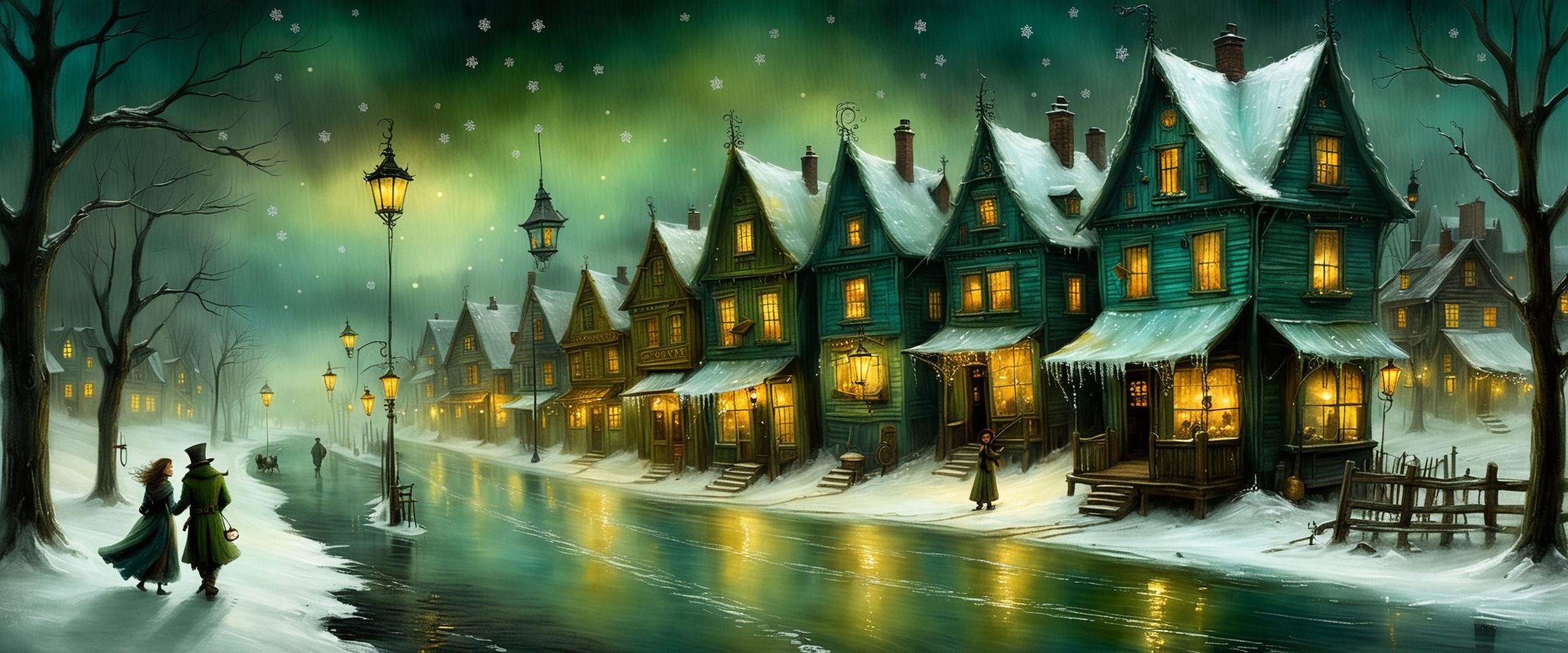 Whimsical City Street