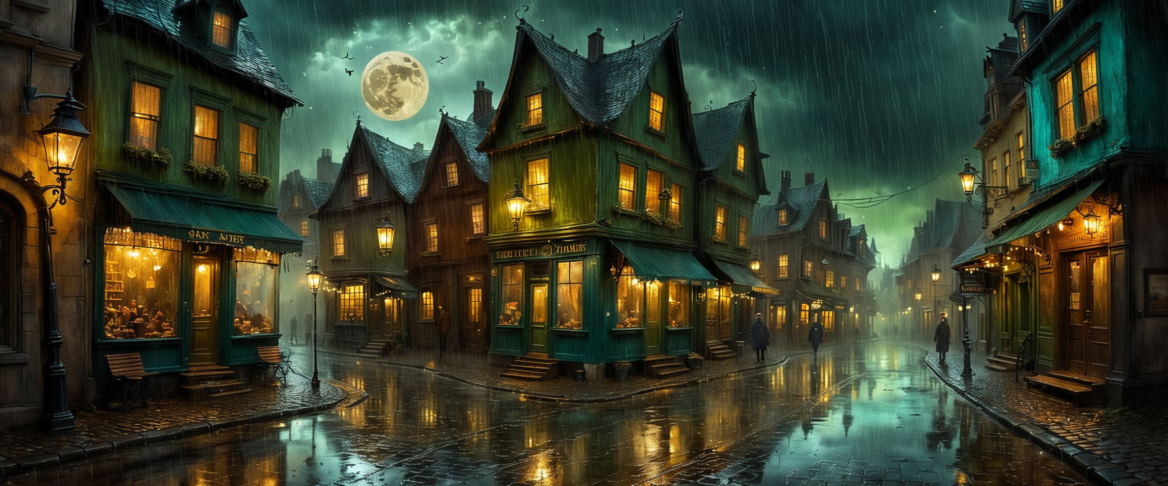 Whimsical City Street