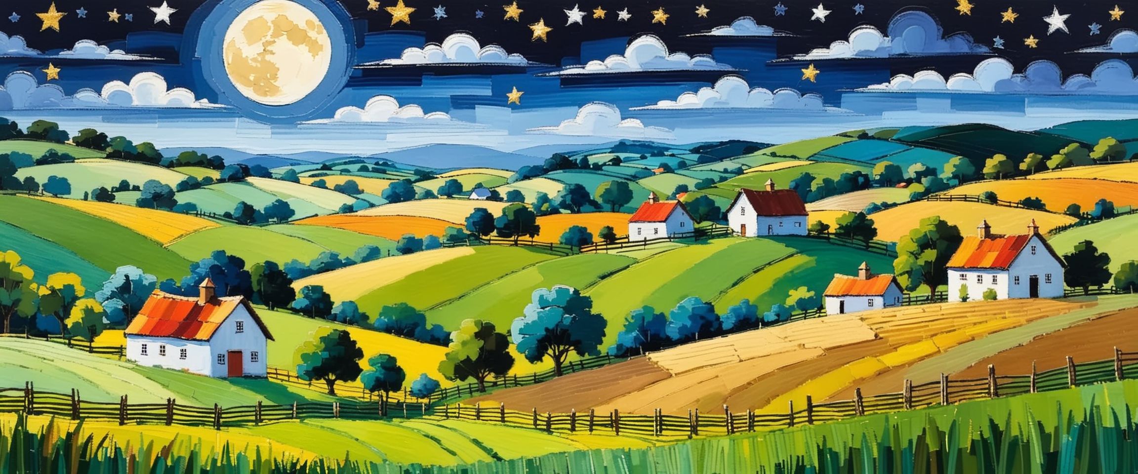 Whimsical Rural Countryside